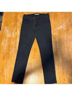High Rise Skinny Jeans Womens Levis 311 Tag 29 Fits Like 30x27 Black Wash